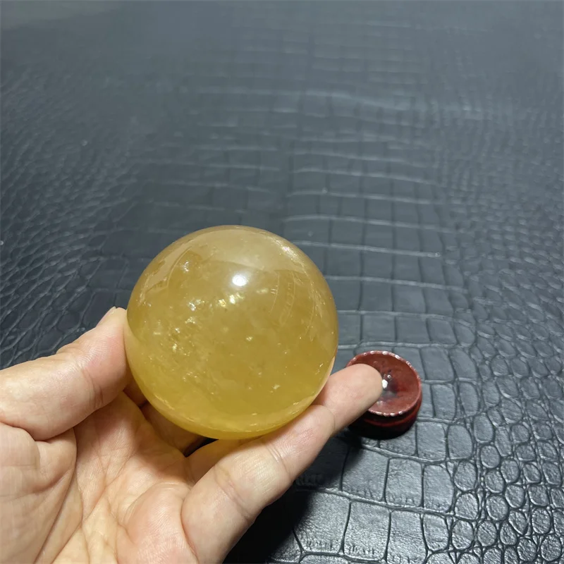 Хрустальный шар из цитрина и кальцита 6 1 см RongDe Jewelry