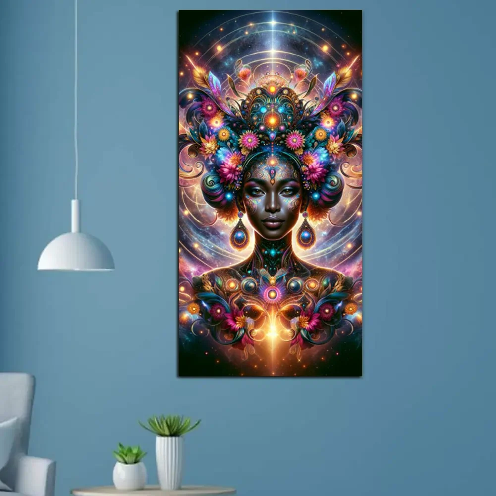 Космическая африканская королева сделай сам полная алмазная живопись большой