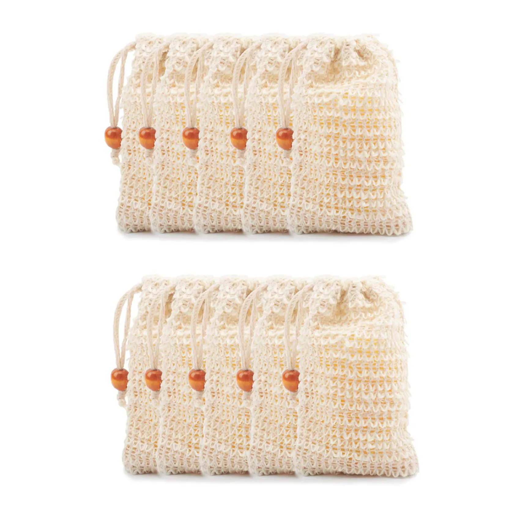 

Hot XD-Soap Bags for Shower 60 Pack Natural Ramie Soap Saver Pouch Homemade Soap Mesh Bag with Drawstring