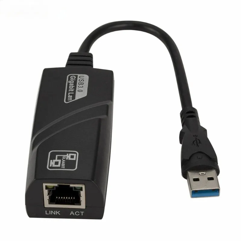

USB 3,0 для Gigabit Ethernet RJ45 LAN (10/100/1000) Мбит/с сетевой адаптер Lan 1000 Мбит/с для ноутбука и ПК