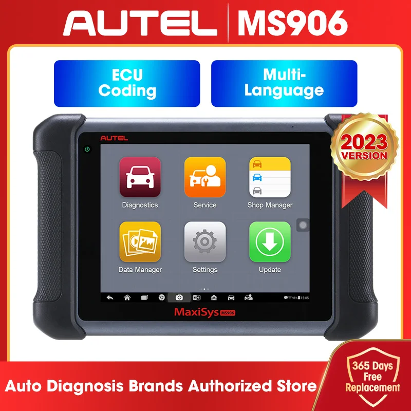 Автомобильные диагностические инструменты AUTEL MaxiSys MS906, сканер OBD2, автомобильный тестер кодирования ключей OBD 2 ECU, IMMO PK MP808K MP808BT Pro