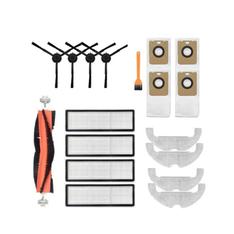 

Горячая Распродажа! Для Xiaomi Dreame Bot Z10 Pro L10 Plus основная боковая щетка Hepa фильтр Швабра Ткань тряпка для робота-пылесоса запасные части