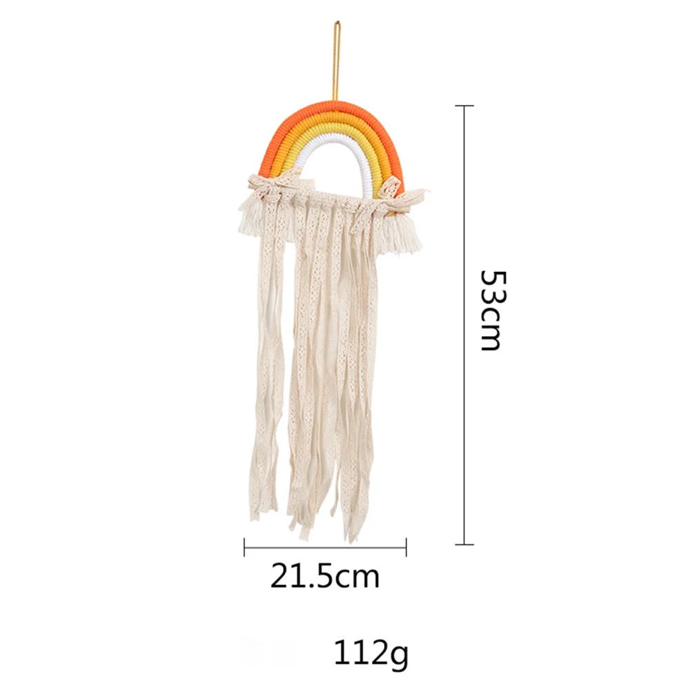 INS Weave Rainbow Baby Hair Clips Accessories Holder Princess Girls Hairpin Hairband Storage Pendant Jewelry Wall Ornaments