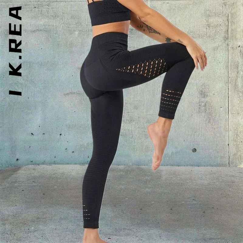 

I K.Rea Fashion Women Seamless Large Size Sporty Legging Women Gym Push Up Women's Pants Tights Fitness Yoga Pants Women Female