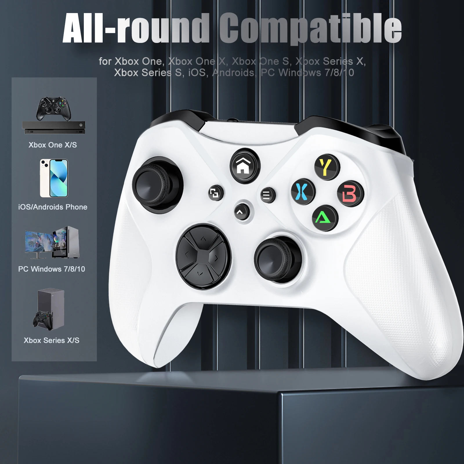 

Wireless Controle For Xbox One Series Gamepad Joystick Android, Ios, Pc Windows 7 Platform ,Add Turbo Function Two Mapping Keys