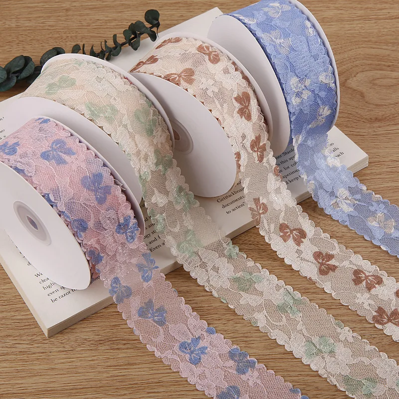 

9 ярдов, лента-бабочка 40 мм, материал для рукоделия «сделай сам», головной убор для бантов для волос, аксессуары для рукоделия, Снежная пряжа