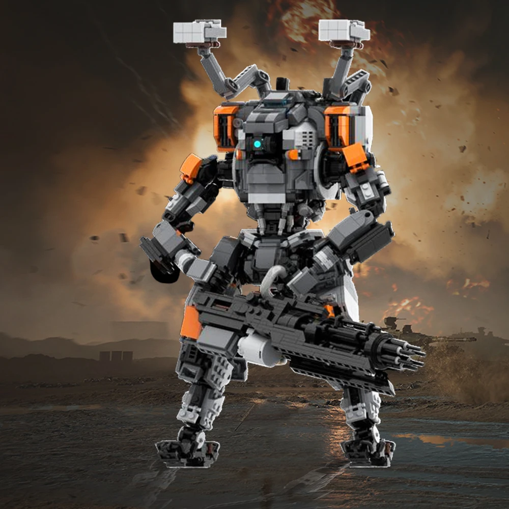 

Gobricks BT-7274 Vanguard-class Titan From Titanfall 2 Building Blocks Creative Expert Mecha Game Bricks Toys Child Expert Robot