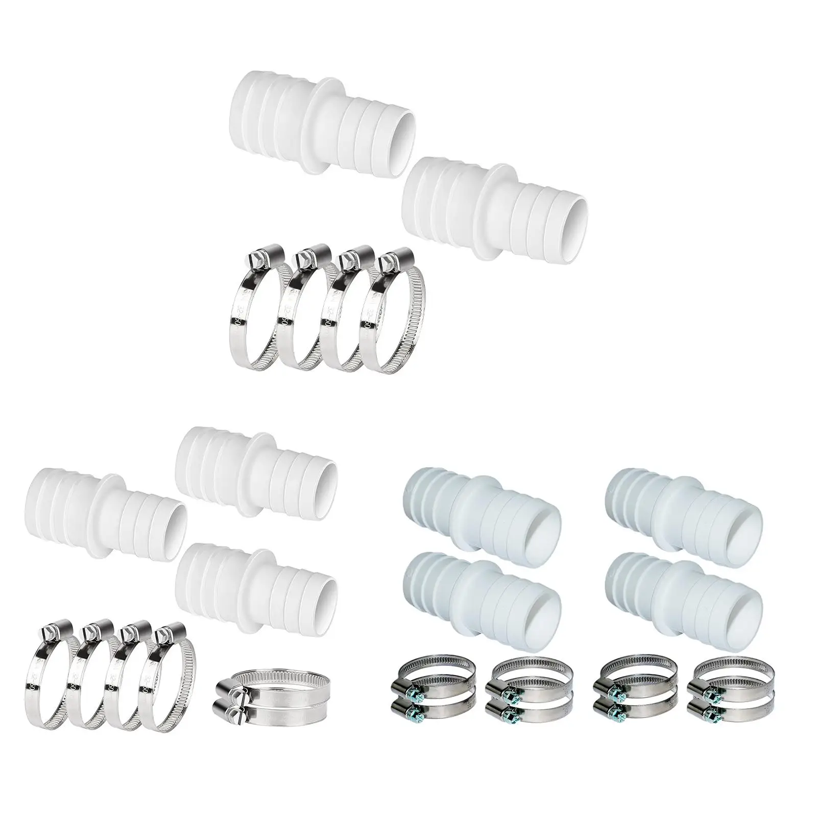 

Pool Hose Adapter Durable W/ Collar Replace Pool Converter Hose Adapter Connector Pool Hose Conversion Kit for Outdoor Home