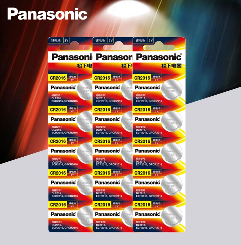 Литиевая батарея для часов Panasonic 10 шт./лот 3 в cr2016 DL2016 ECR2016 | Электроника