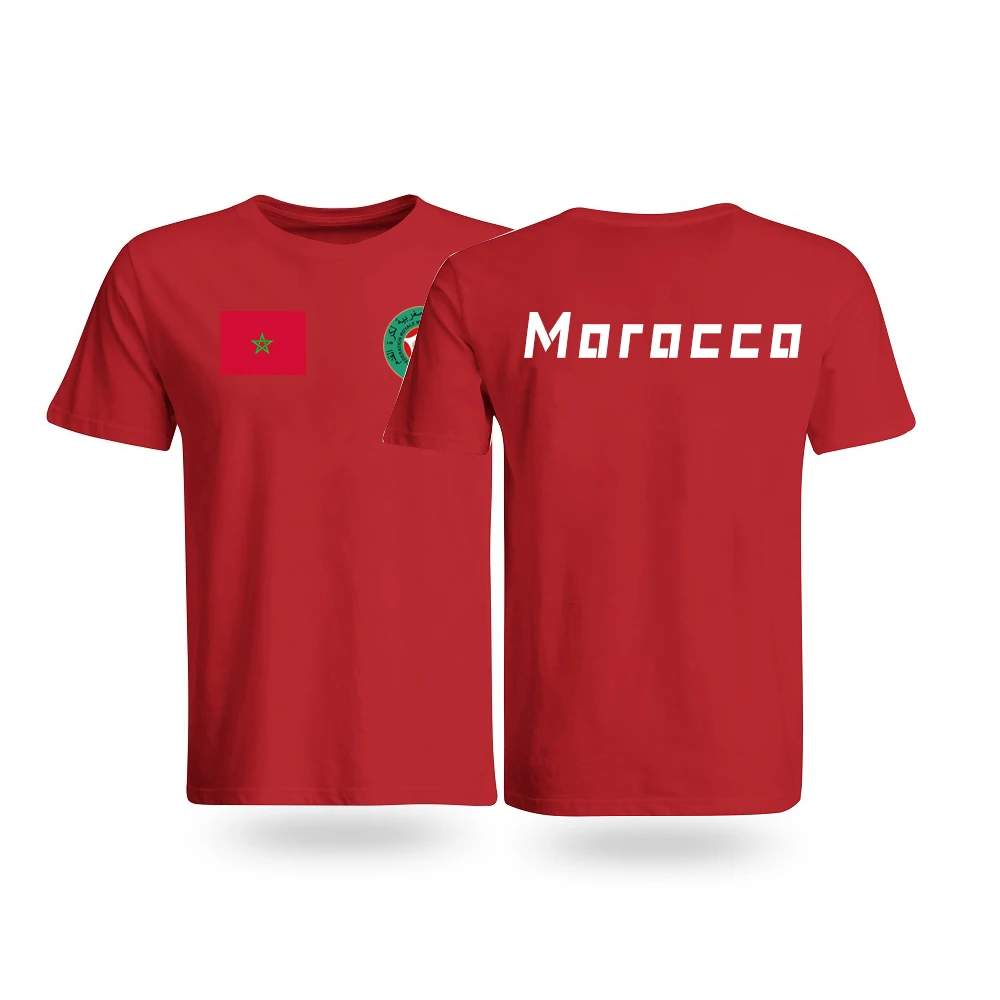 

Morocco Style TShirts Mens Cotton Shirt Football Tees Oversized Casual Mens Fashion Short Sleeves Summer Soccer Tops Sportshirts