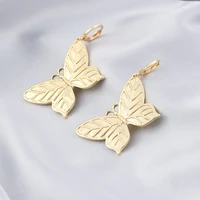 vg 6 ym butterfly drop earrings gold silver color 2022 fashion hanging women earrings jewelry girls gifts pendant dangle brincos