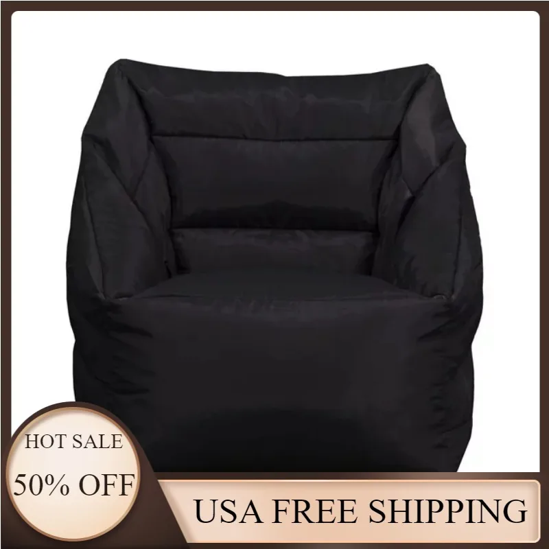 

Big Joe Aurora 2.5 feet Bean Bag Chair, Black Stain-resistant Smartmax Fabric, Durable Polyester Nylon Blend