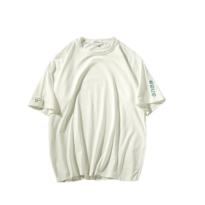

Мужская спортивная футболка с коротким рукавом 2449-R, летняя новая спортивная свободная футболка с пятиконечным рукавом