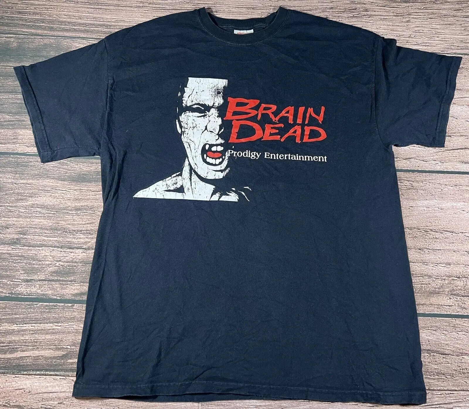 2007 промо-продий из фильма мозг мертвец ужас развлекательная футболка размер Xl