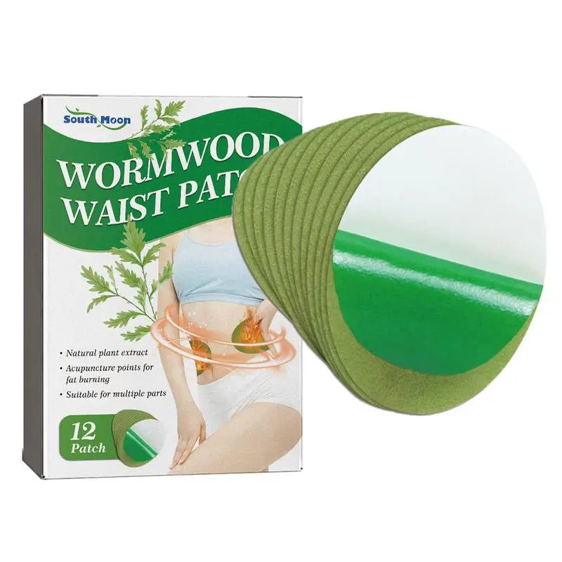 

12pcs Wormwood Waist Slimming Patch Natural Herbal Weight Loss Medicine Plaster Slim Waist Belly Burning Fat Sticker