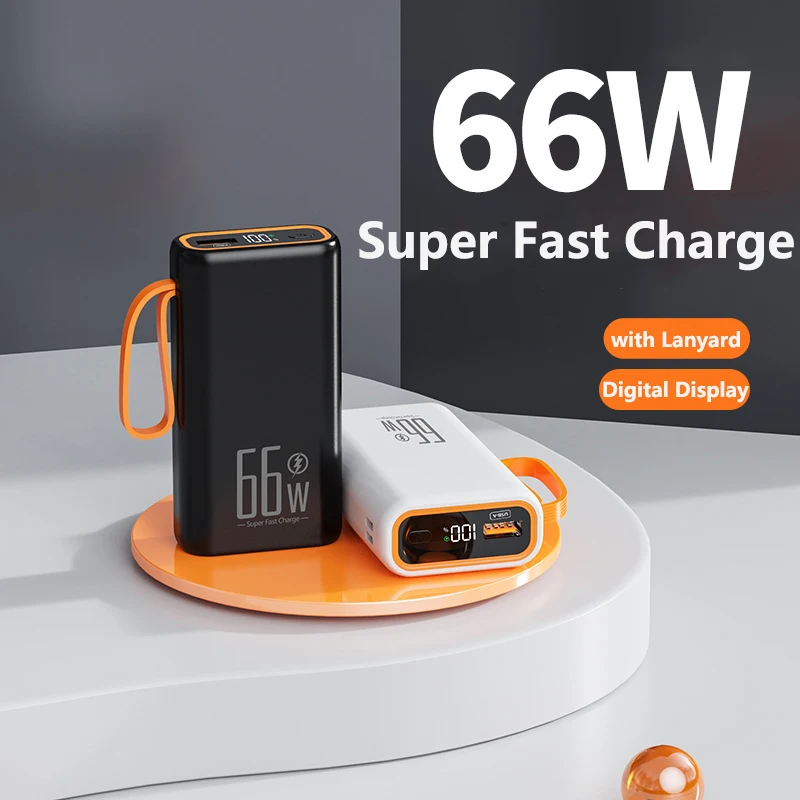 

66W Power Bank 20000mAh 20W PD быстрая зарядка Powerbank портативный внешний аккумулятор зарядное устройство для iPhone Huawei Xiaomi запасной аккумулятор