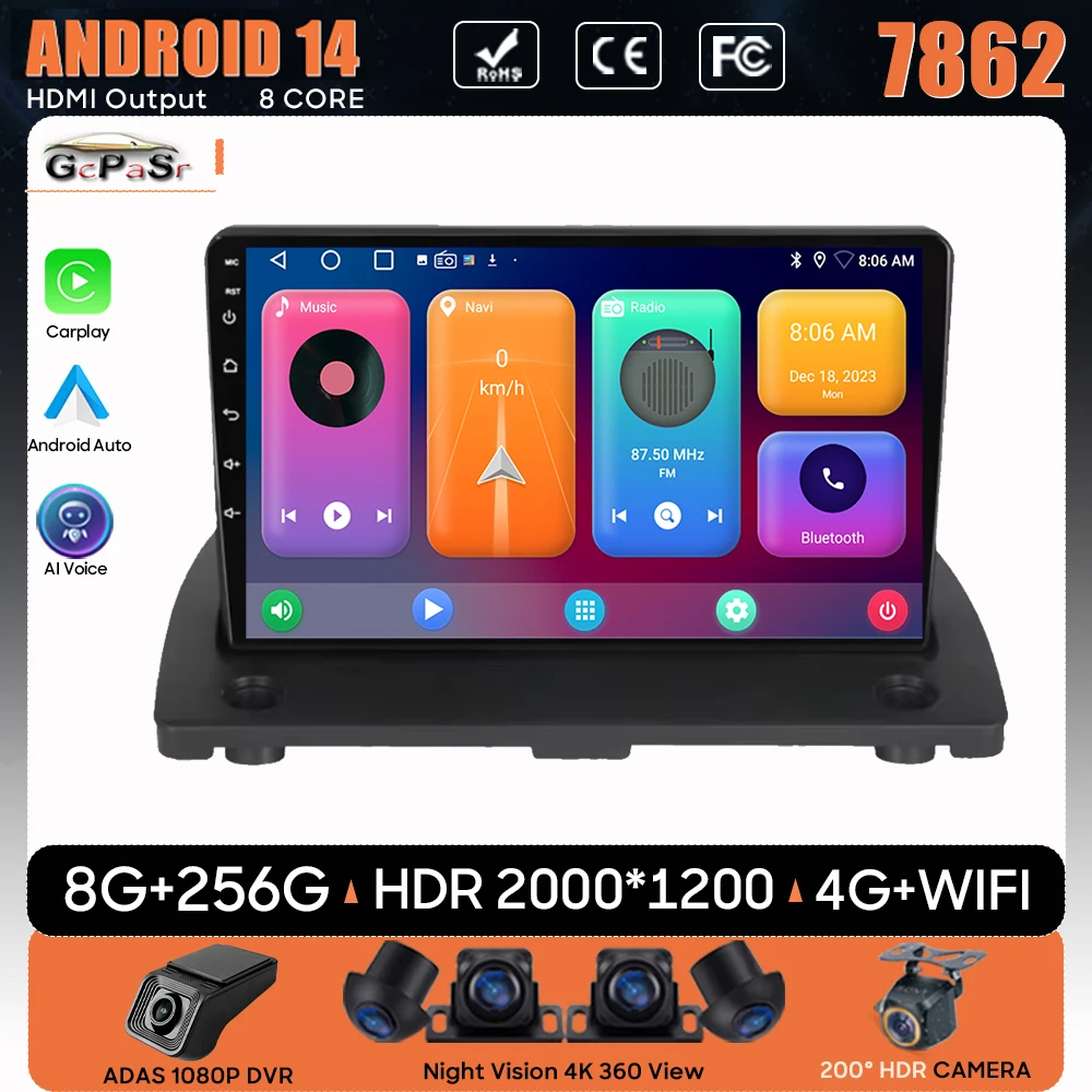 Автомобильный радиоприемник Android Auto мультимедийный плеер для Volvo XC90 XC 90 2004-2014