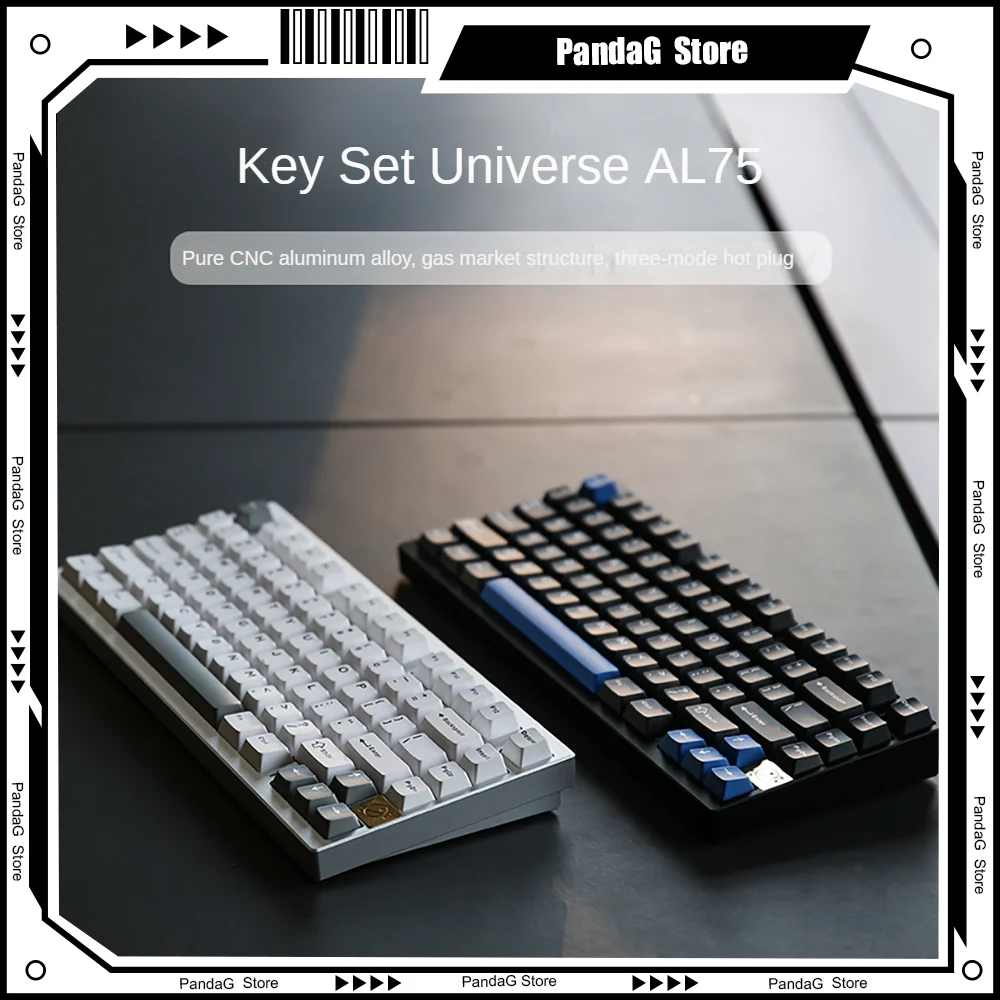 Клавиатура KEYNOUO AL75 Механическая с алюминиевыми вставками трехрежимная 75% 80