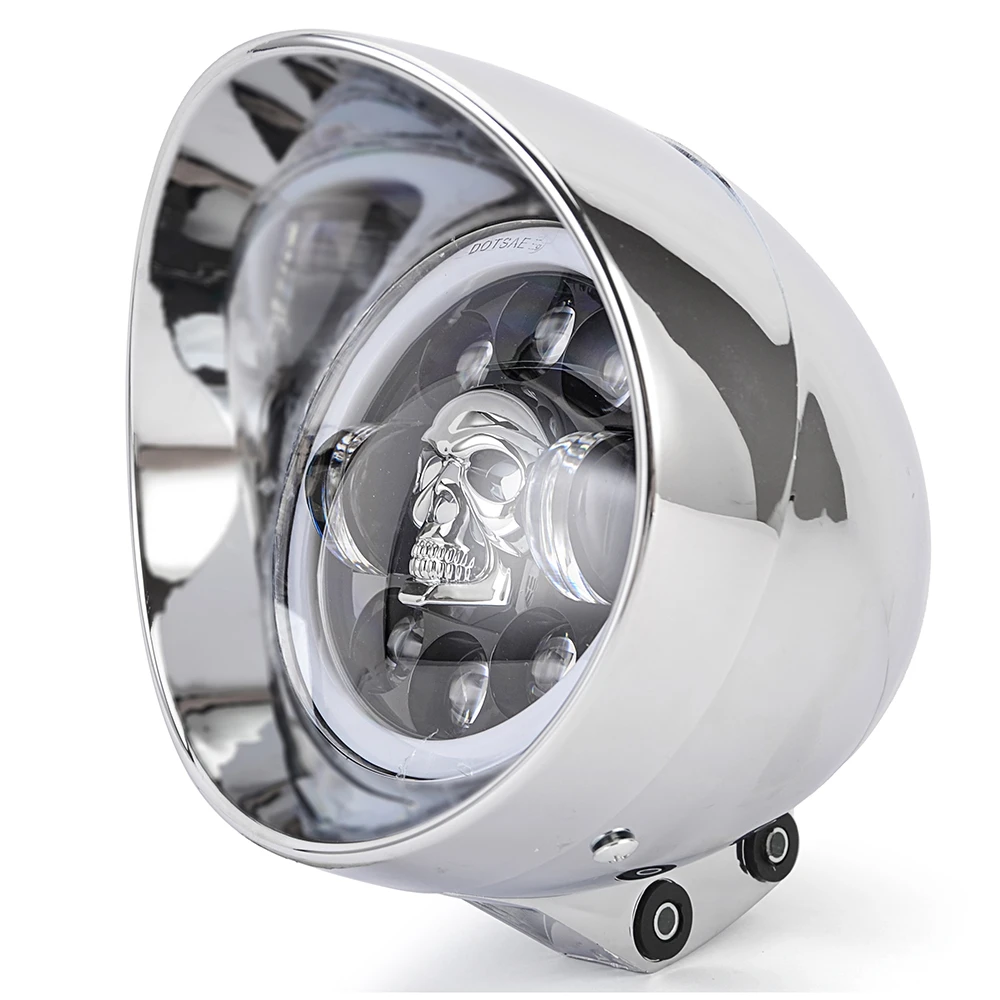 

Новая светодиодная мотоциклетная фара для Harley Honda Yamaha Suzuki метрические чопперы на заказ