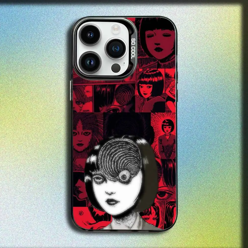 Фото Чехол для телефона J-Junji Tomie C-Comics Ito для iPhone 17, 16, 15, 14, 13, 12, 11, Pro, Max, Plus, E, SE4, Air, Mini, черный, IMD Box №5