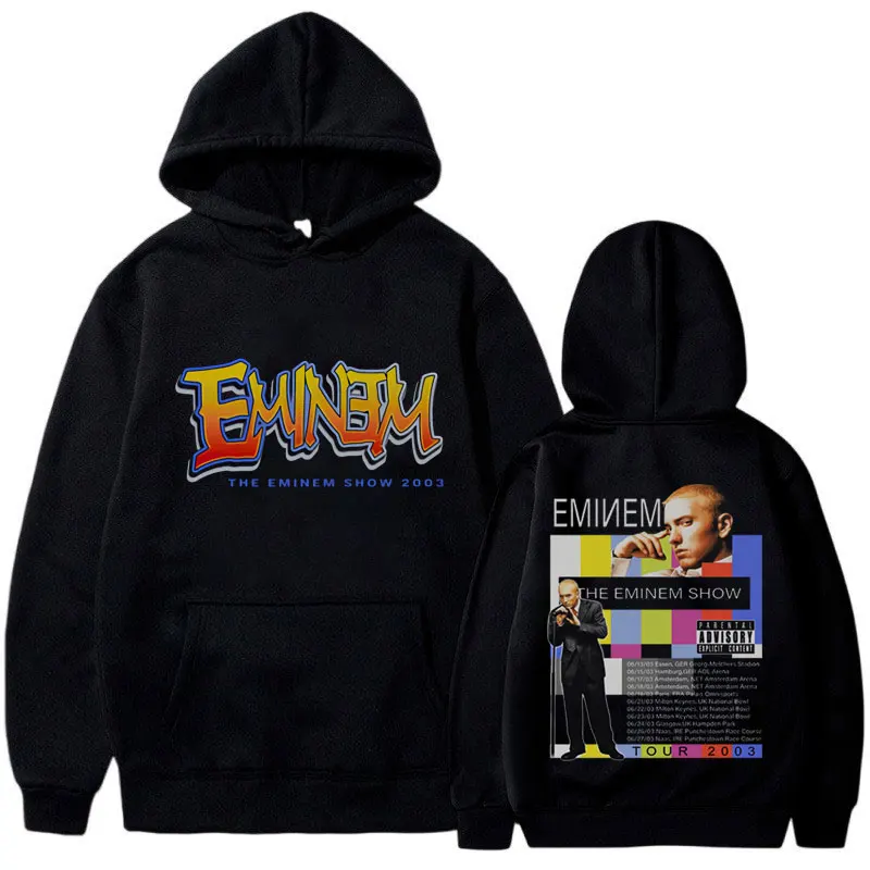 Толстовка Rapper Eminem для мужчин и женщин готический винтажный свитшот в стиле