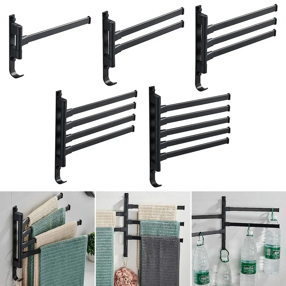 

Hook Storage Rack Organizer Shelf Bar Rails Rack Rotating Towel Rack Bath Towel Holder Racks Towel Hanger