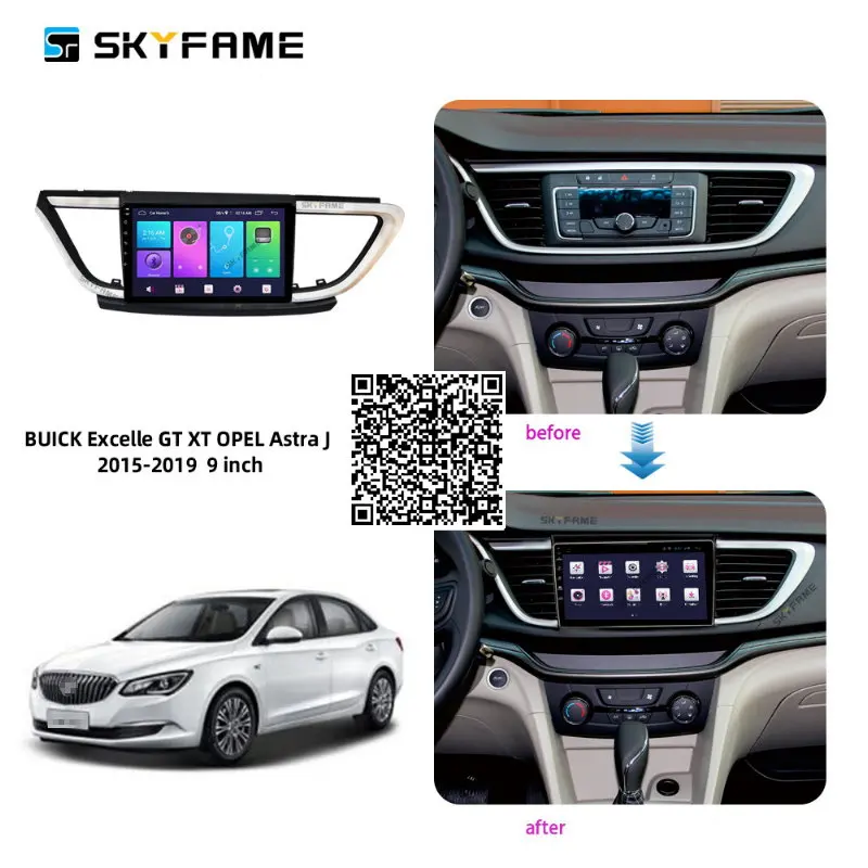 

Автомобильная магнитола SKYFAME для Buick Excelle GT XT Verano, Opel Astra 2010-2015, Android, GPS-навигация, DVD, мультимедийный плеер