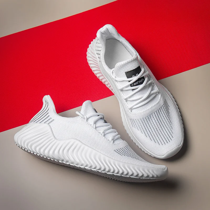 

DR.EAGLE Men's Casual Sneakers Male Breathable Running Sports Shoes White Trainning Footwear Drop Shipping Zapatillas Hombre