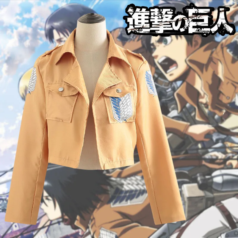 

Anime Attack on Titan Cosplay Costume Cute Cartoon Figures Jacket for Men and Women Trend Coat Party Clothes Props Fans Gifts