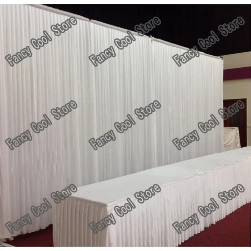 

pretty and princessy pure white Wedding Backdrop Curtain Wedding venue backdrop Decoration