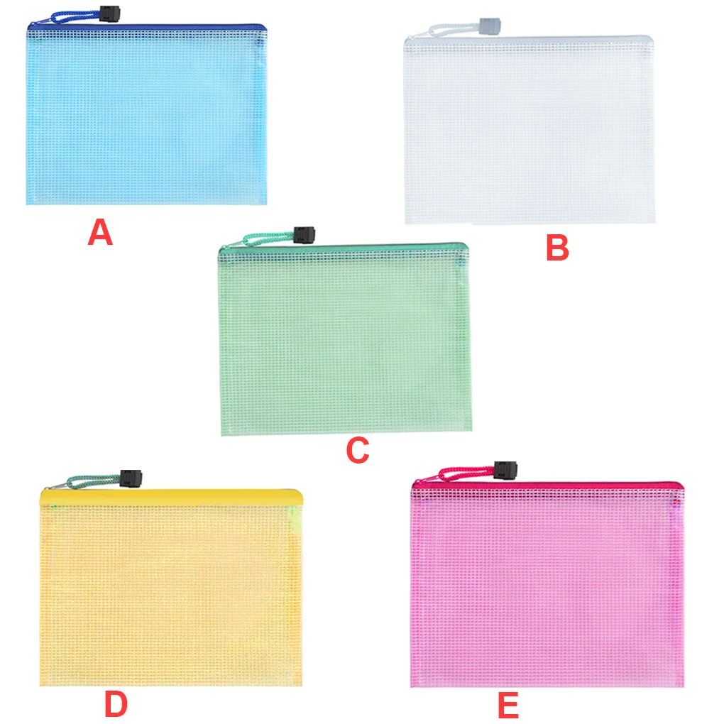 

10 Pieces Files Folder Holding Bags School Office Documents Folders File Organizer for Organization Blue 24cm 34cm