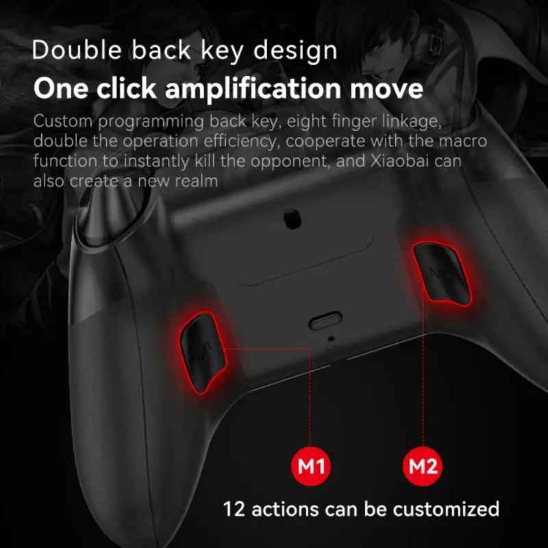 

Wireless Gamepad Gyroscope Linear Keys BT 5.0 Game Controller With Six Axis Portable Game Controllers For Android PC IOS Switch