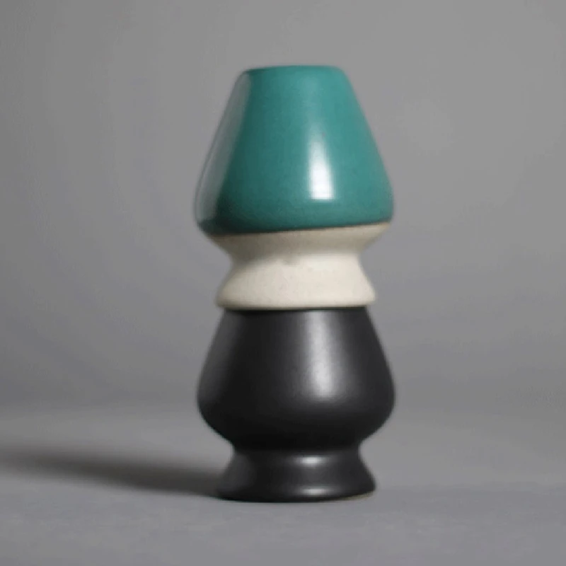 4 Piece Matcha Green Tea Chasen Holders Stand Bowl Powder Holder Ceramics Ceremony Accessories Teaware