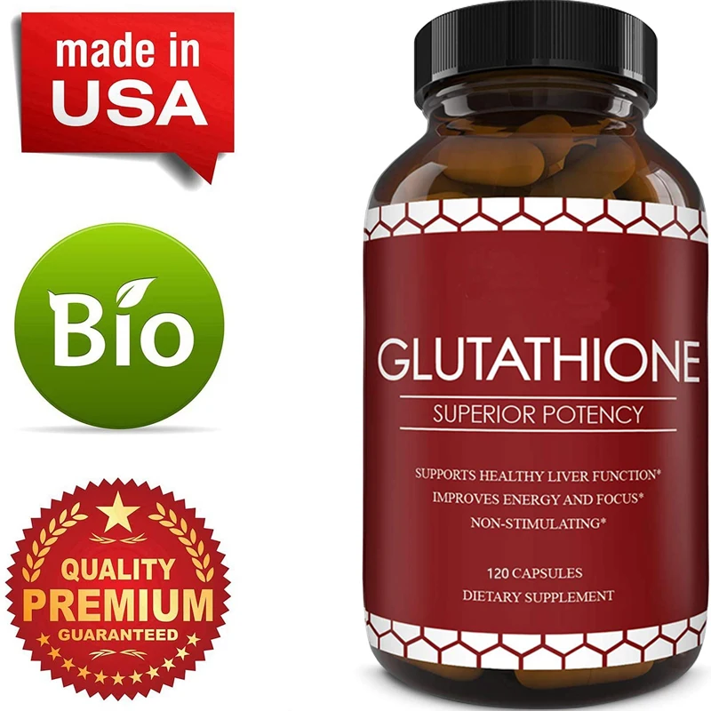 

Glutathione Capsules Antioxidant Antiaging Enhance Immunity Dull Skin Whitening Healthy Skin Care Support Brain and Liver Health