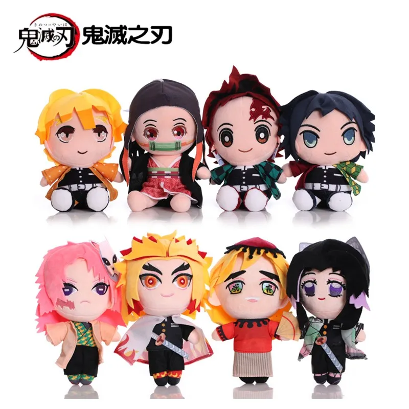 

20cm Demon Slayer's Blade Plush Toy Kimetsu No Yaiba Kamado Tanjirou Tomioka Giyuu Agatsuma Zenitsu Douma Sabito Plush Doll