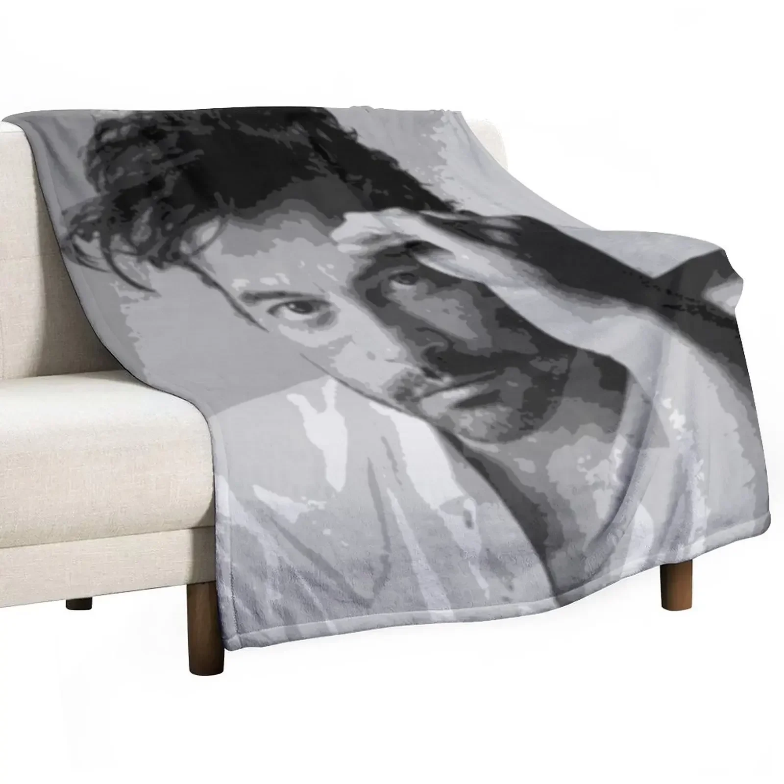 Плед для дивана Skeet Ulrich в стиле поп-арт тонкое движущееся декоративное мягкое