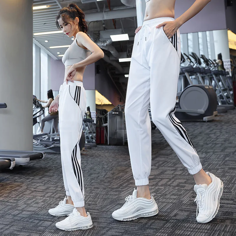 Women Running Sweatpants Femme Loose Athletic Training Pants Outdoor Jogging Sports Workout Trousers