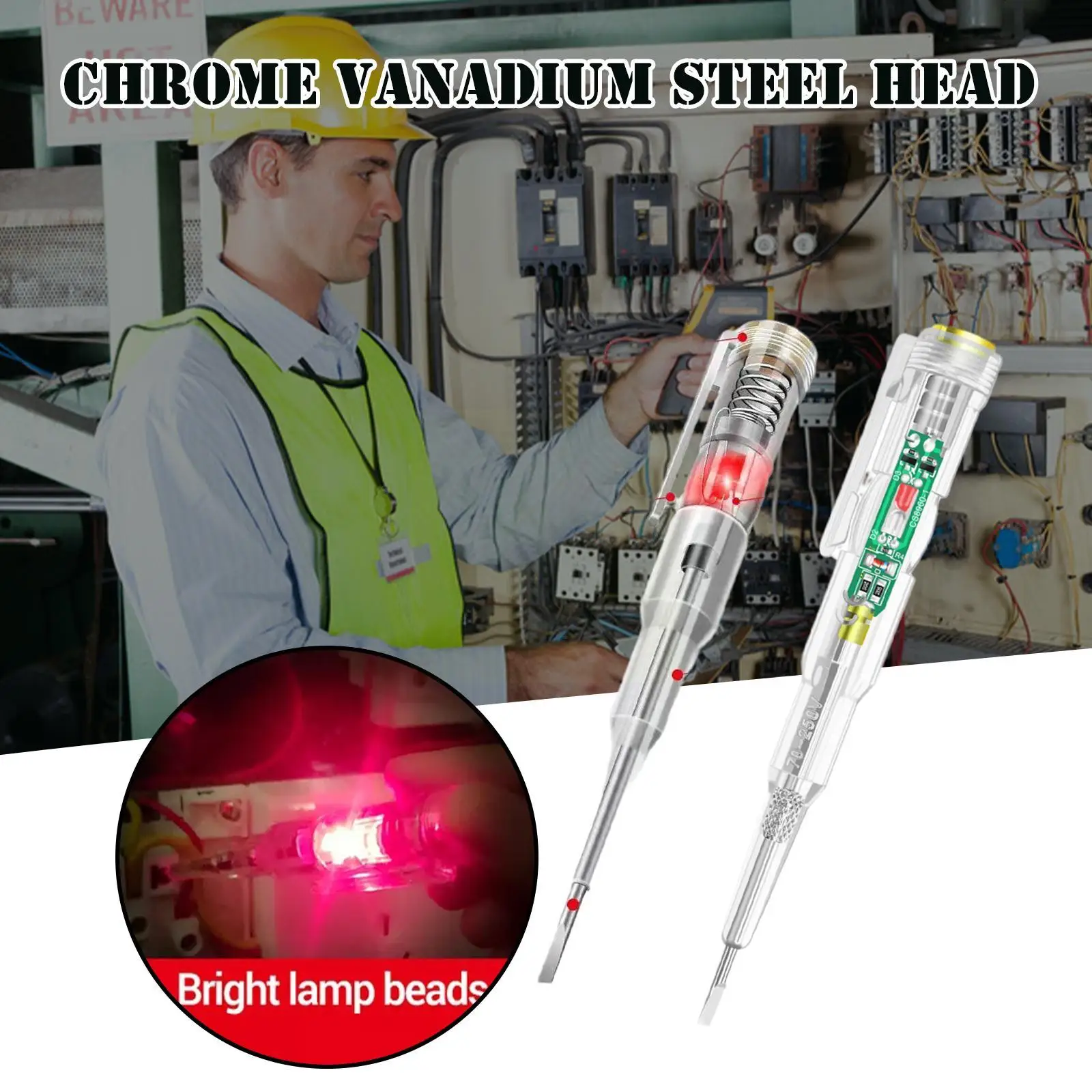 

Intelligent Voltage Tester Pen Ac Non-contact Induction Indicator Electrical Pencil Voltmeter Test Power Screwdriv I5c7