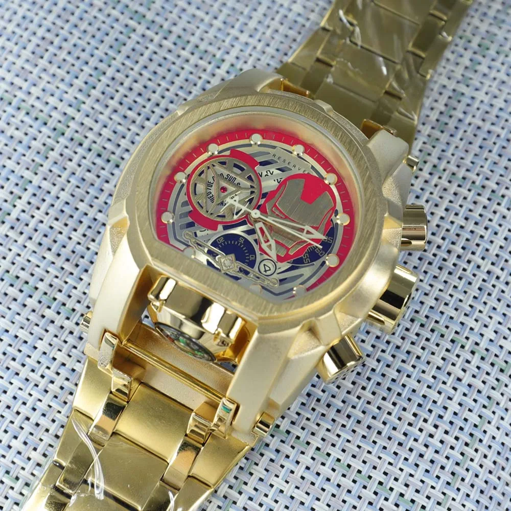 

Оригинальные фирменные непобежденные часы Zeus с резервным болтом для мужчин с компасом, рабочие невероятные часы из нержавеющей стали, деловые спортивные часы AAA