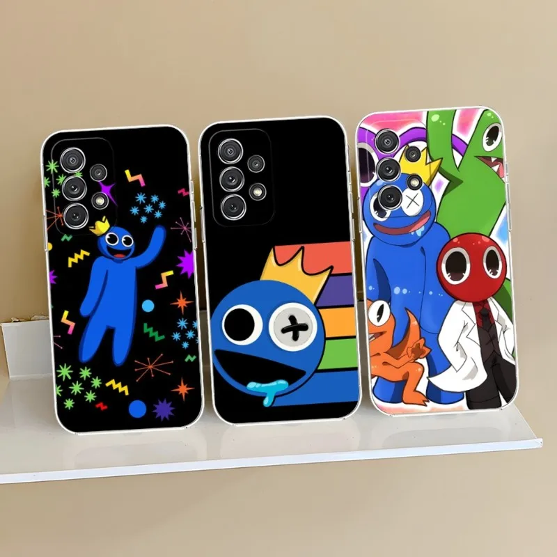 

Rainbow Friends Toy Cartoon Game Phone Case Claer For Samsung S23 S20 S30 S22 S10 20Fe Note 20 10 Pro Plus Ultra A12 A42 A71 A91