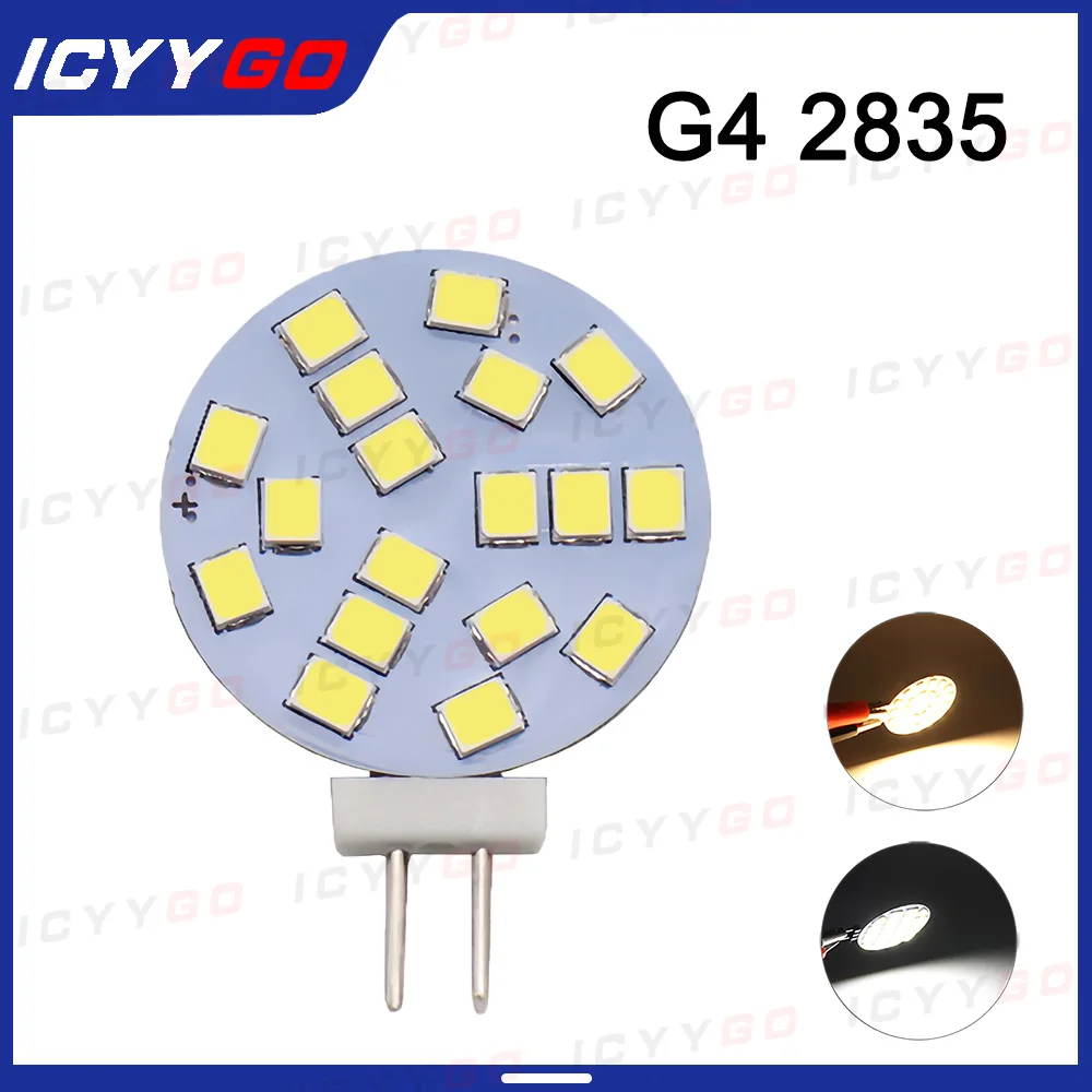 

10PCS 2W AC/DC10-30V Universal G4-2835-18 Light Constant Current Wide Voltage LED Corn Light Cabinet Light