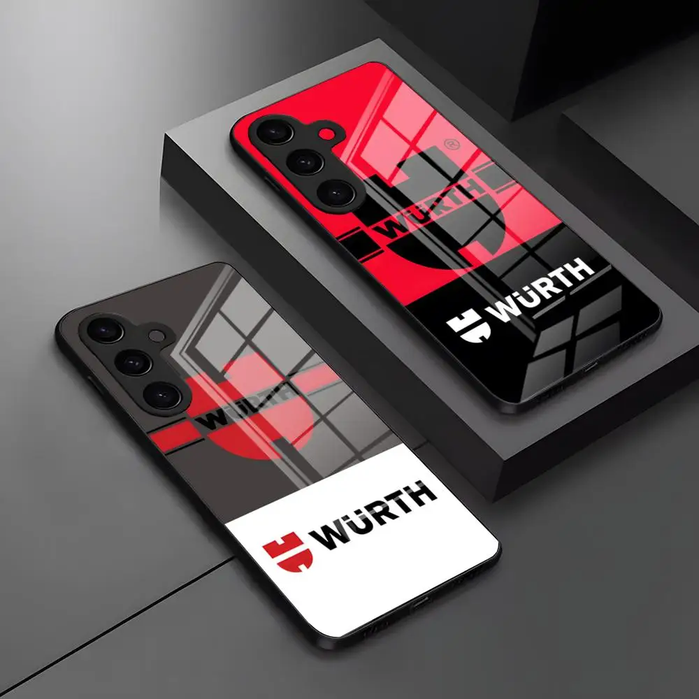 Фото Чехол для телефона Ger Wurth для Samsung S25 A54 A55 FE S23 S24 Ultra A53 A34 A16 A15 Plus A05s S20 S21 A25 Note 20 10 Glass Cover №1