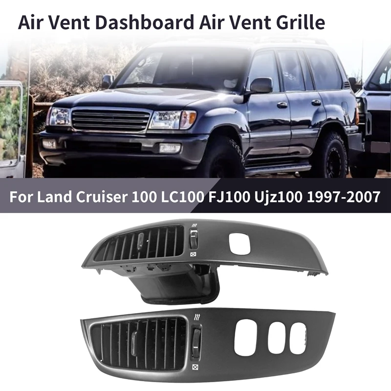 

Car LHD Interior Dashboard Air Vent Panel Replacement For-Toyota Land Cruiser 100 LC100 FJ100 Ujz100 1997-2007