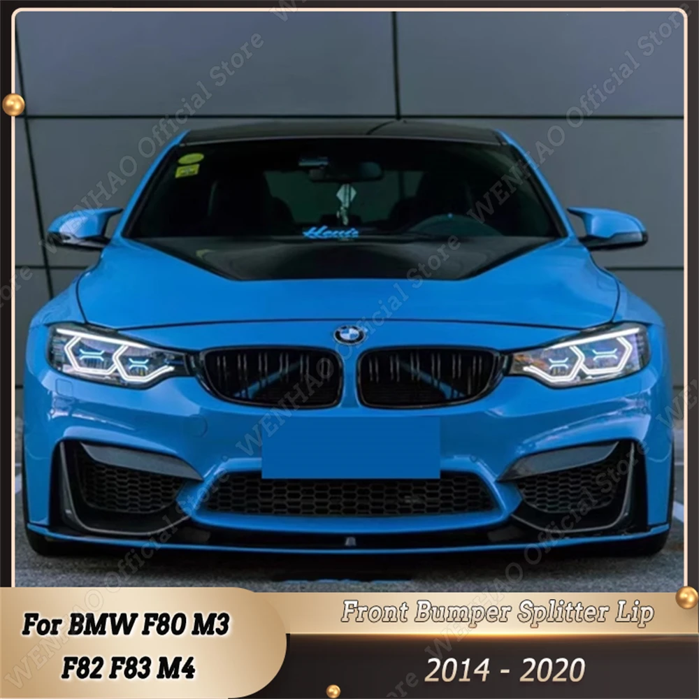 

4 шт., сплиттер для переднего бампера BMW F80 M3 F82 F83 M4 2014-2020