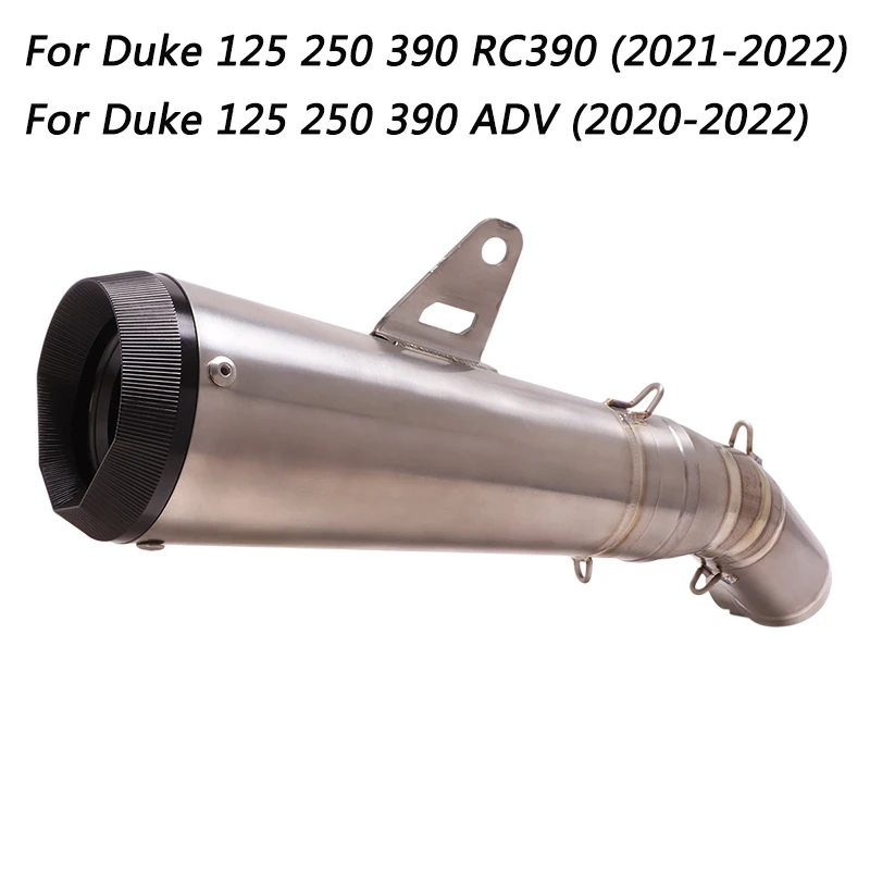 

Escape Motorcycle Mid Connect Tube And Tail Pipe Titanium Alloy Exhaust System Modified For Duke 125 250 390 RC390