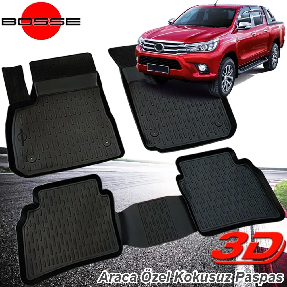 

Universal car floor mat 3D pool 2015 aftermarket universal car mat for Toyota Hilux