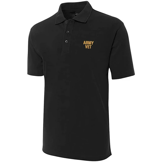 Embroidered military polo shirts Clearance