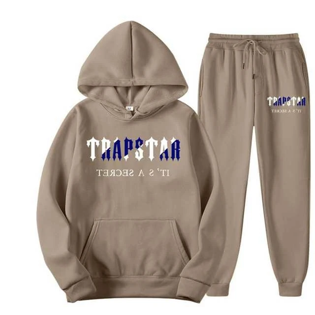TRAPSTAR Printed tracksuit for men 14 color warm two loose hoodie Hoodie + pant hoodie Jogging hoodie set