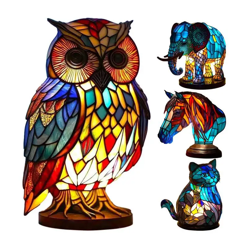 

animal desk lamp painted animal night light home decoration Durable Animal Night Light Bedside Lamp for Children Bedroom