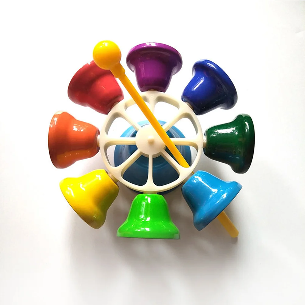 

Детский перкуссионный колокольчик 8 Примечание: музыкальный ручной Колокольчик для детей дошкольного возраста развивающий музыкальный инструмент игрушки